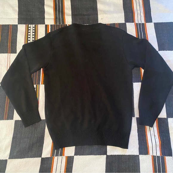 A+ by SAI Black Acrylic V neck Career Apparel pullover Sweater. Thick. Size XS. - Picture 7 of 13